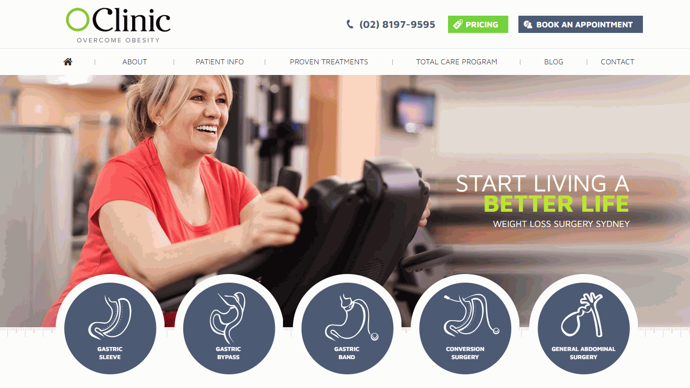 O Clinic Website Design