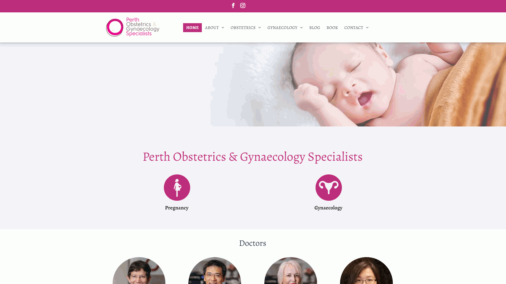 Perth Obstetrics & Gynaecology Specialist Website Design