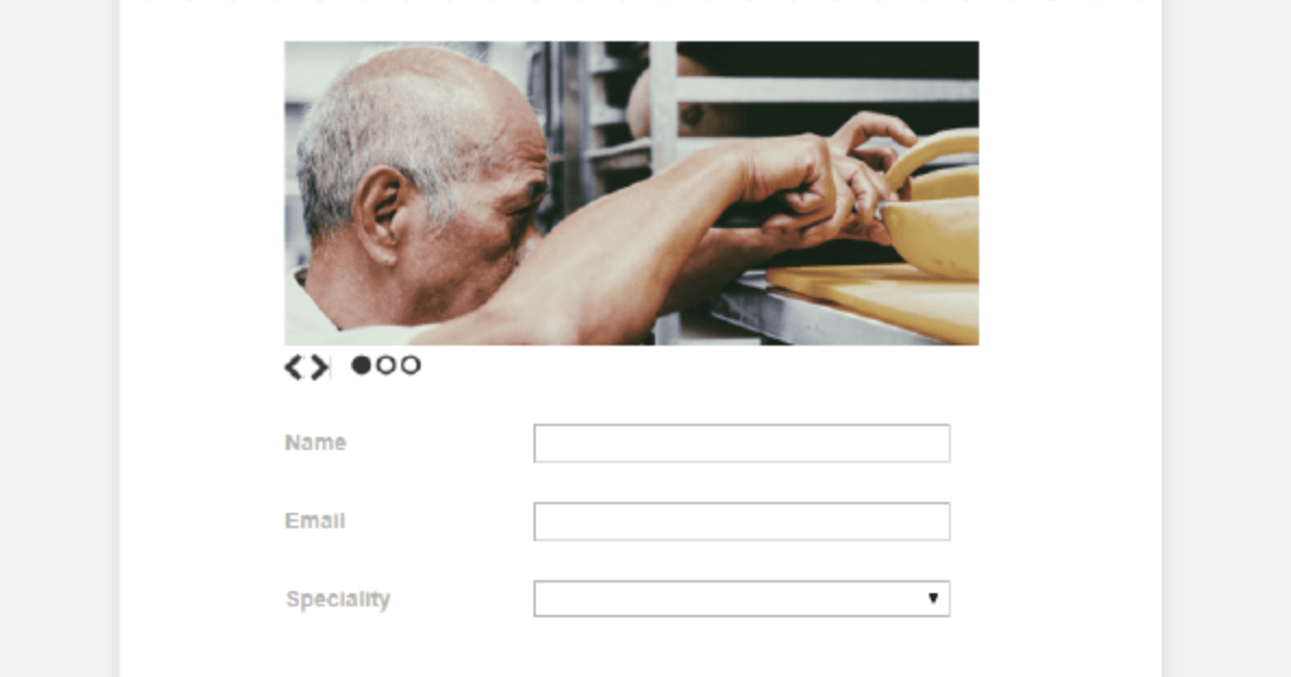 Sliders added  to medical form