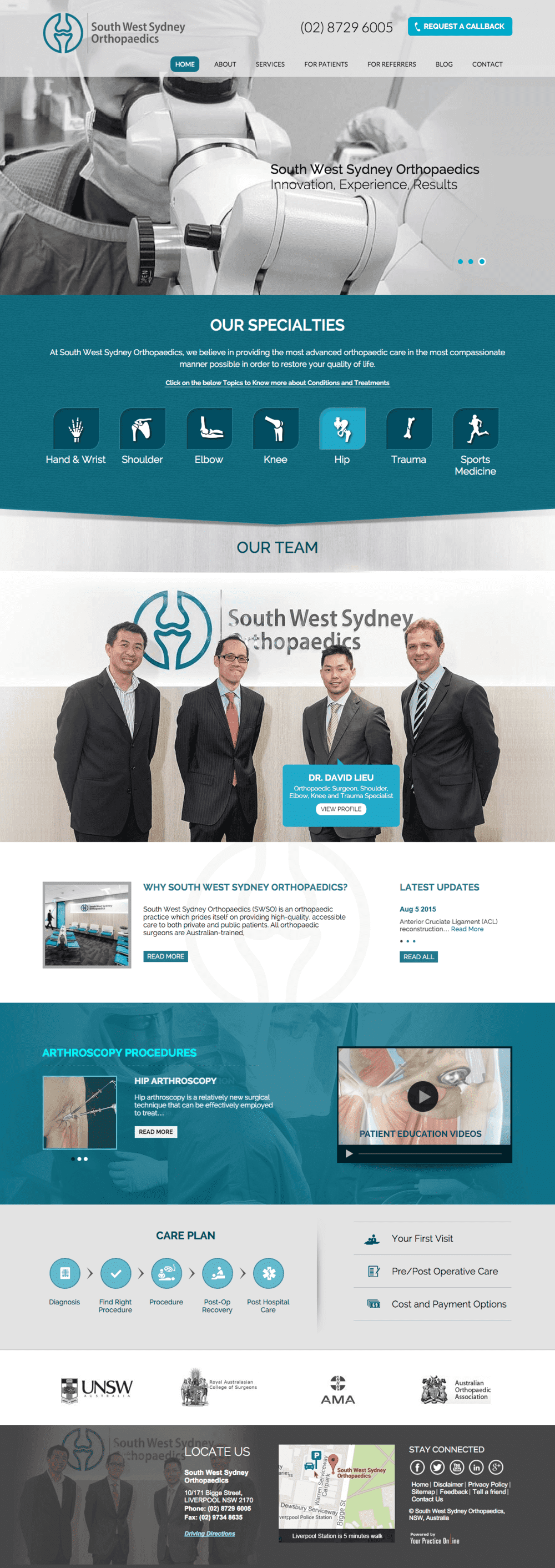 A group of men in suits are standing next to each other on a website.