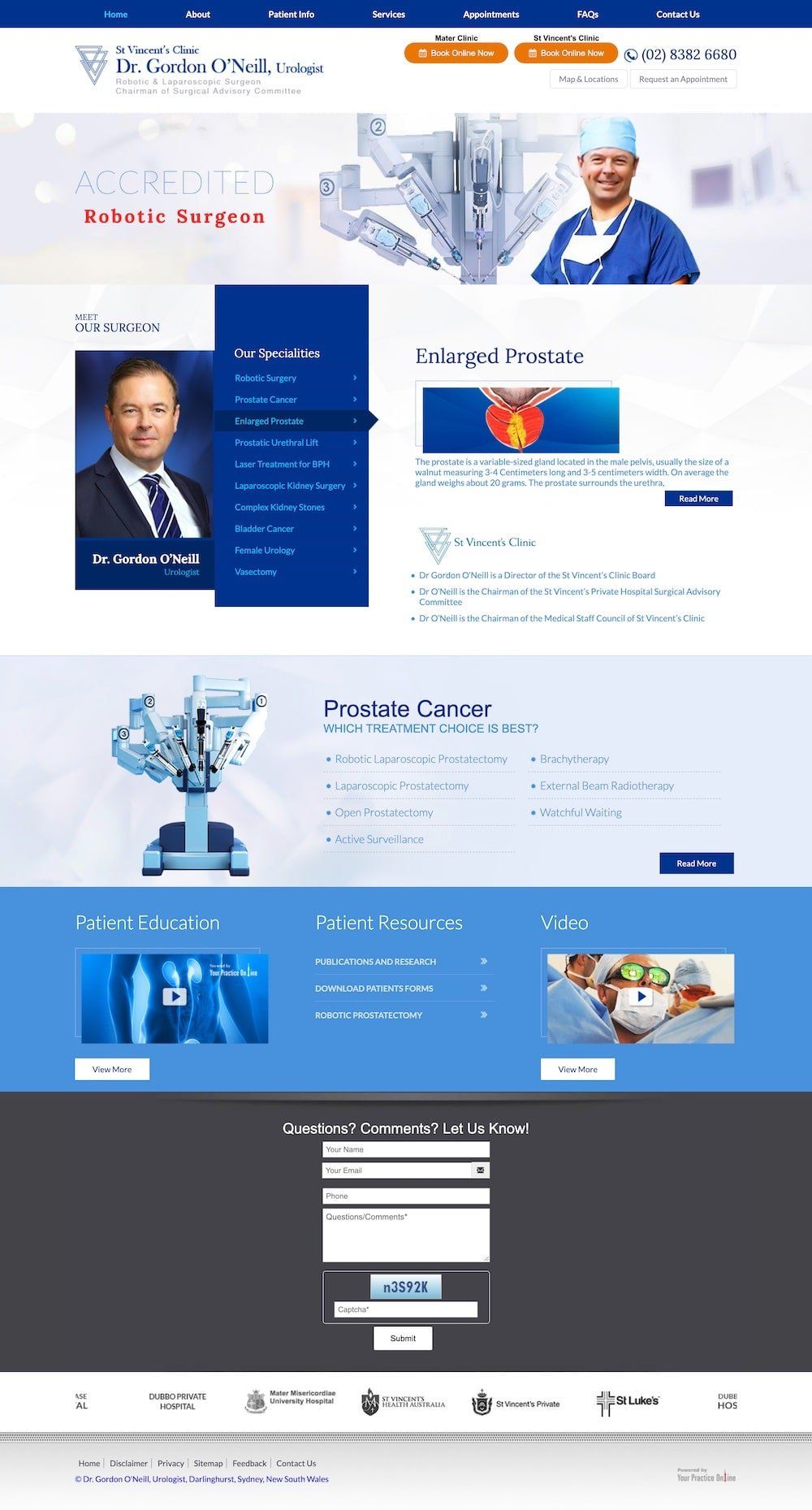 Urology Website Sydney