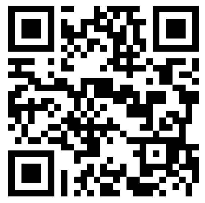 A black and white qr code on a white background.