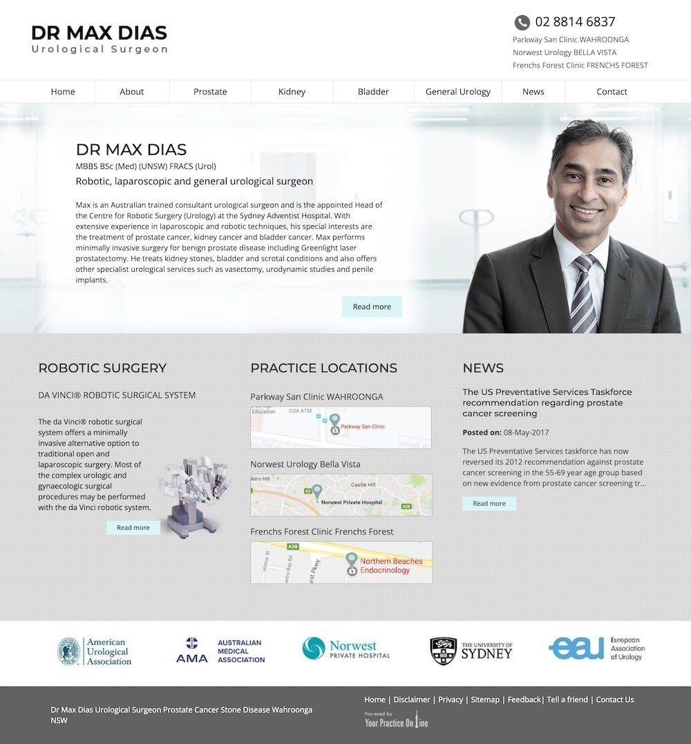 Urology Website Sydney