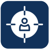 A person is in the center of a target.