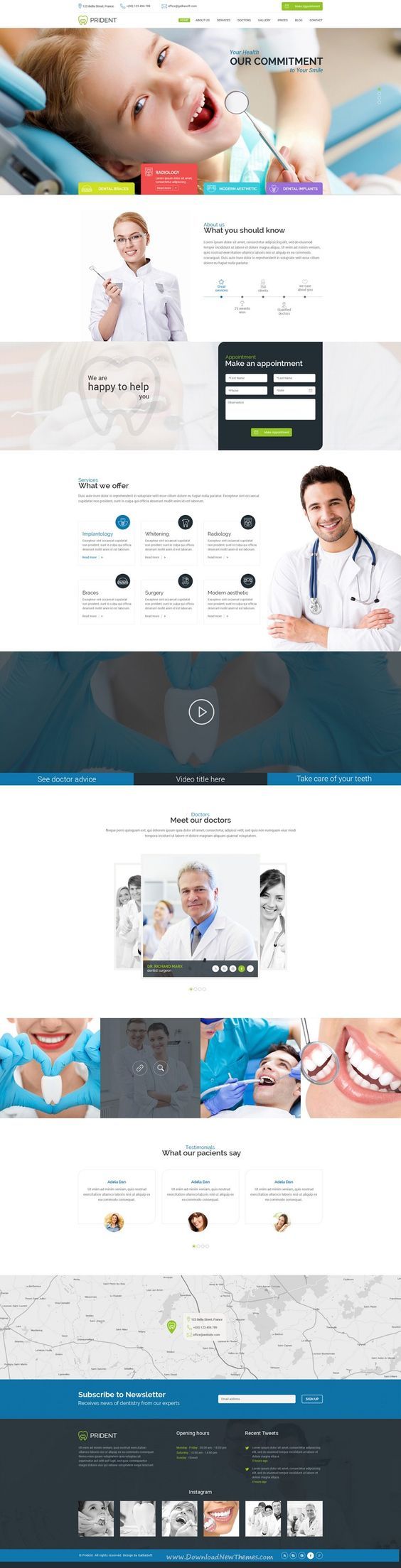 Prident Dental, website design