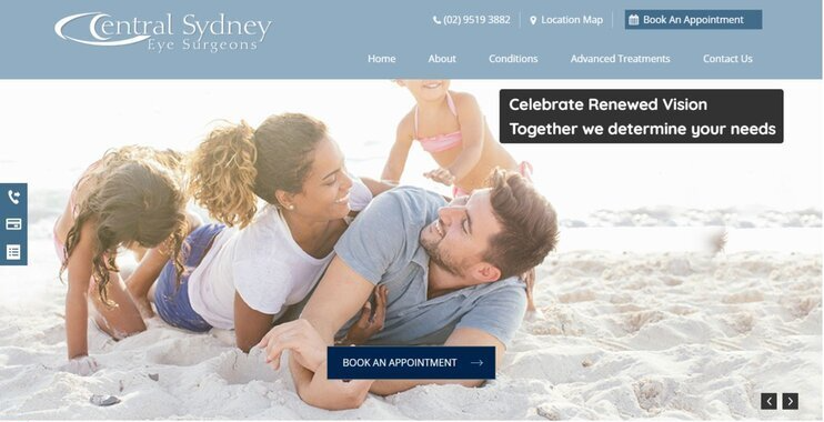 Eye Surgeons Website, website redesign, NSW Eye surgeon website