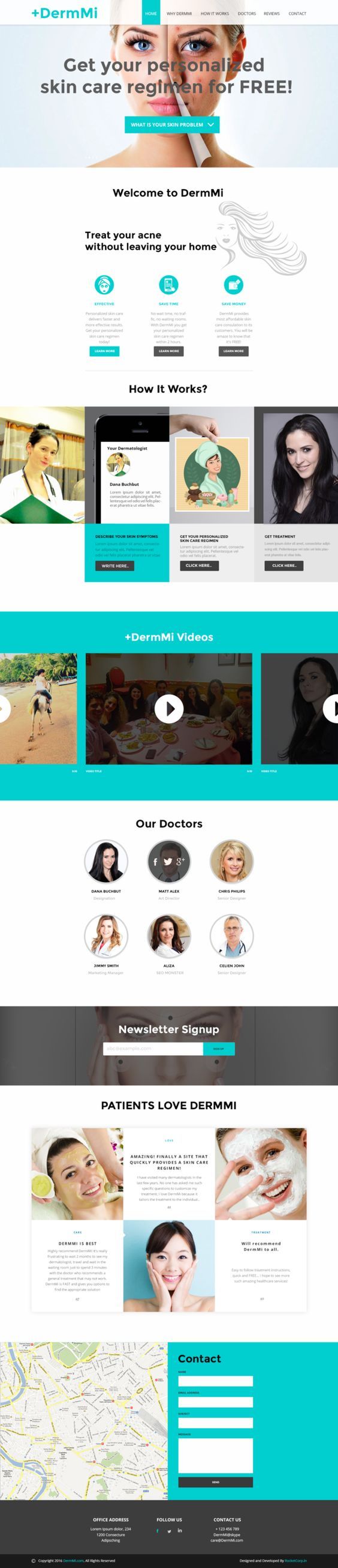 +DermMi website design
