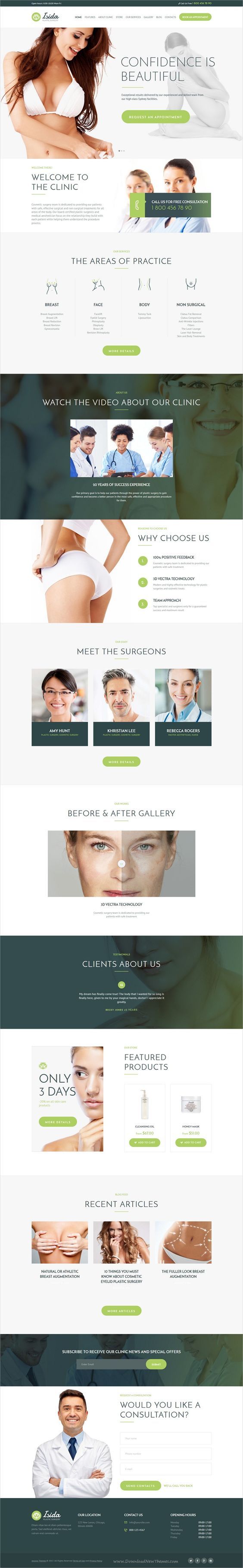 Isida Plastic Surgery website design
