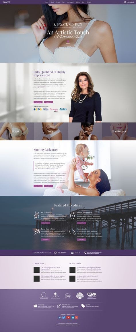S. Bayatl, MD, FACS website design