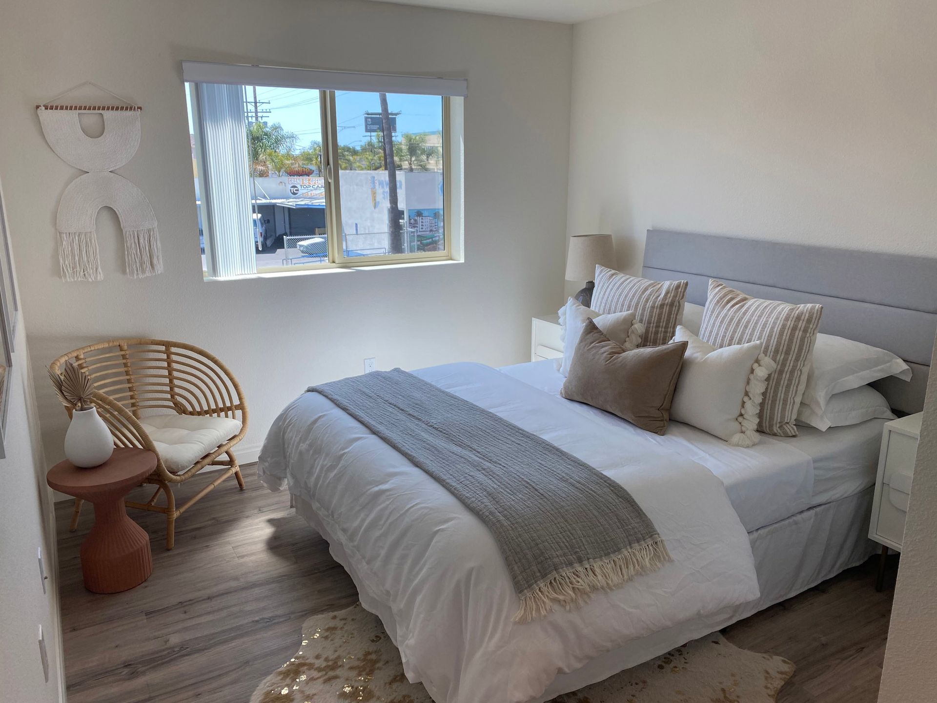 The Lamont -bedroom bed and window