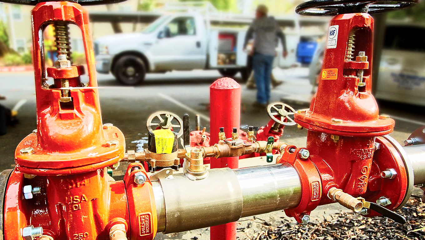 Red Colored Pipes — Birmingham, AL — Automatic Fire Systems