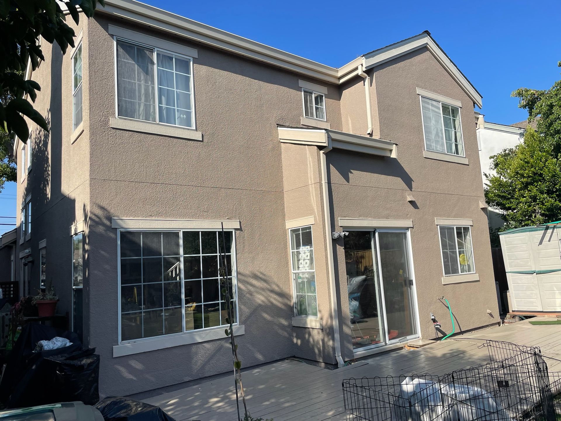 Stucco exterior repaint