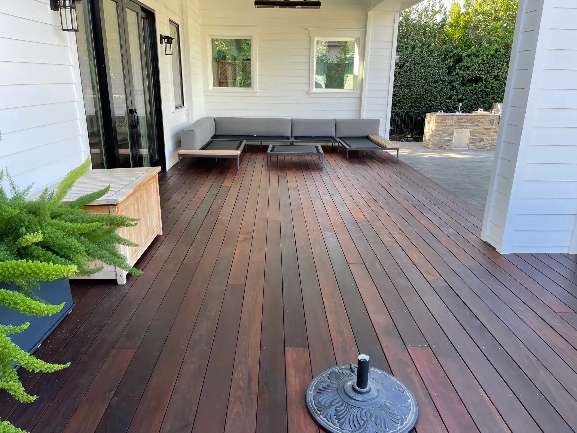 stained deck