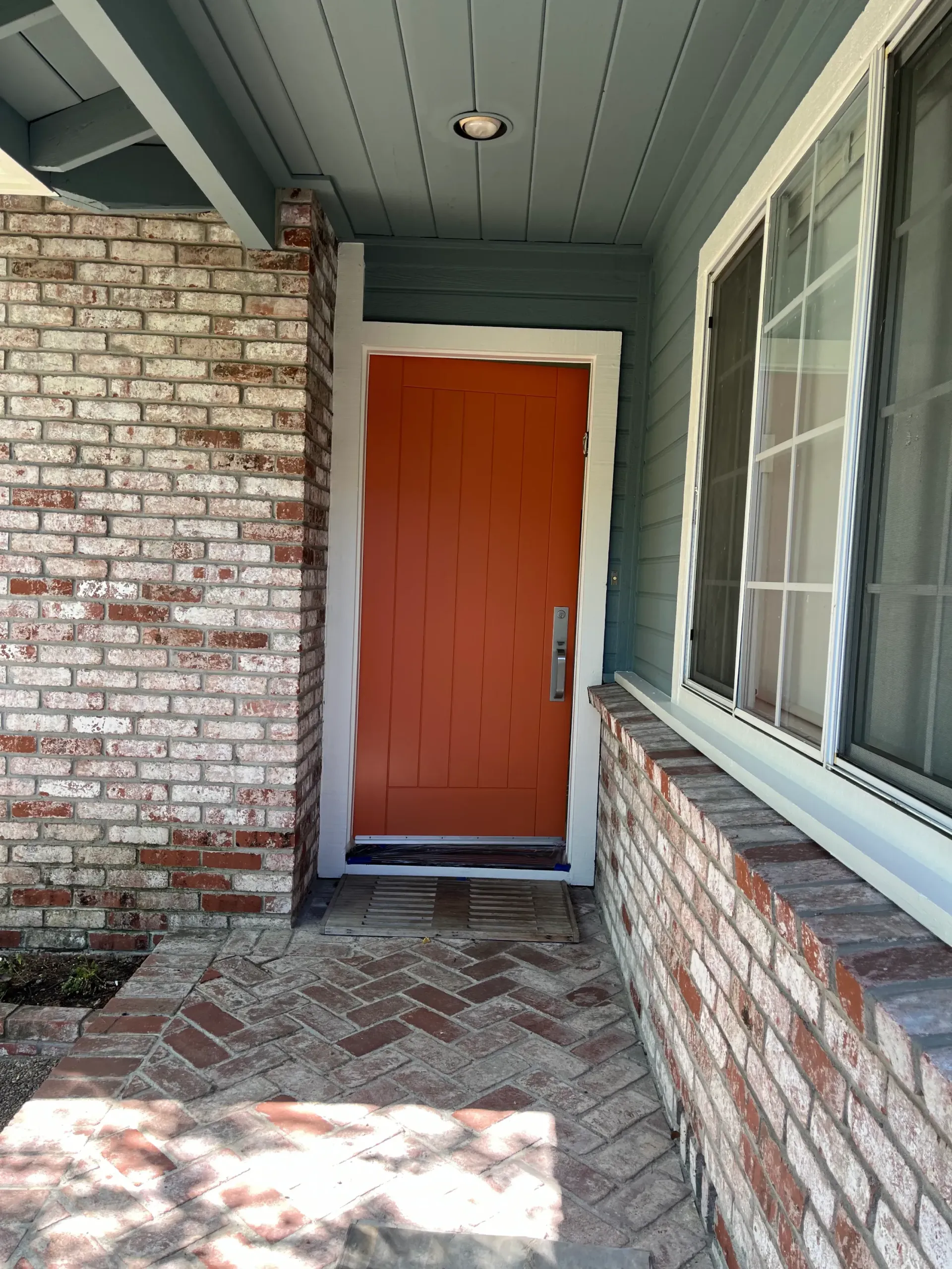 orange front door