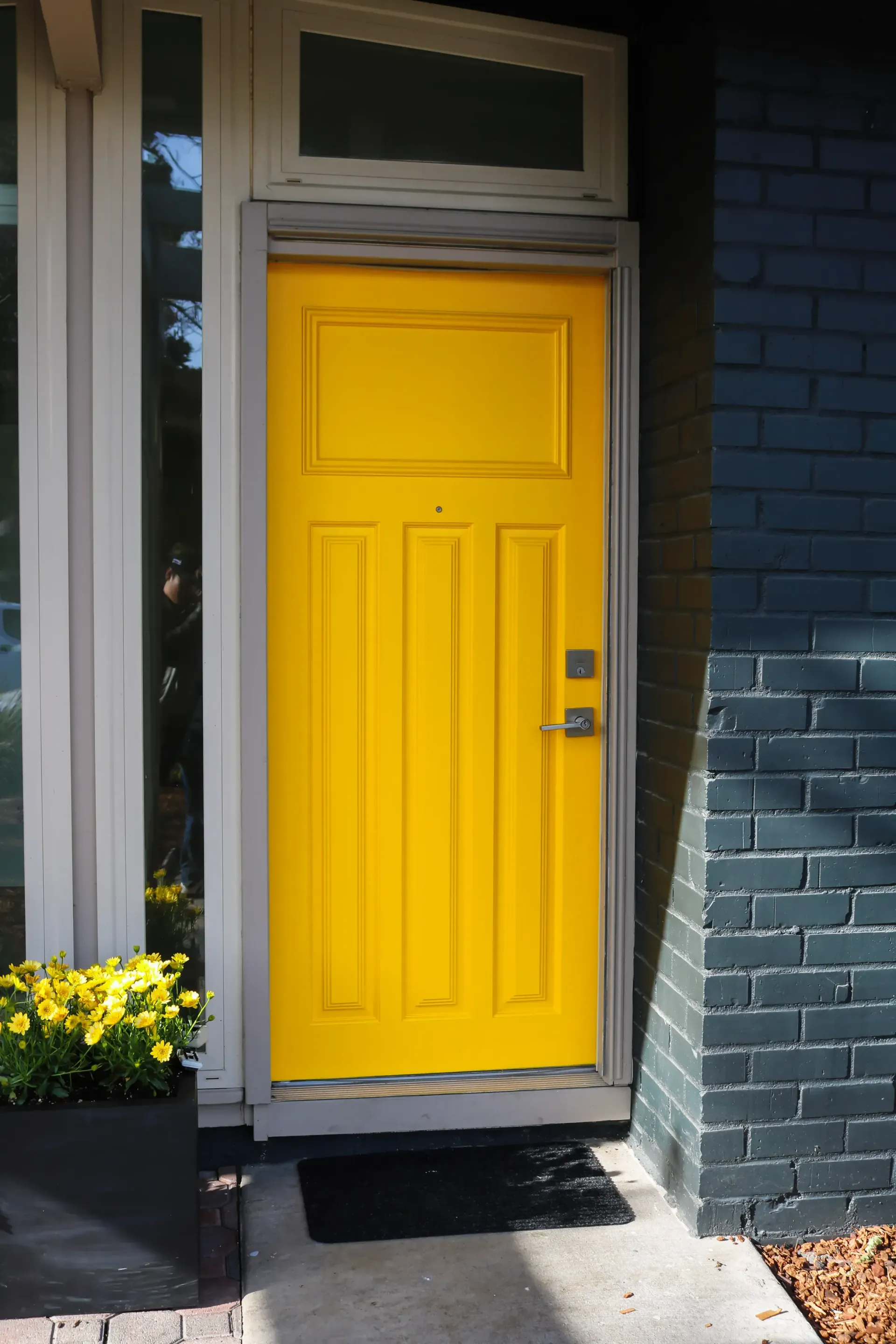 yellow front door