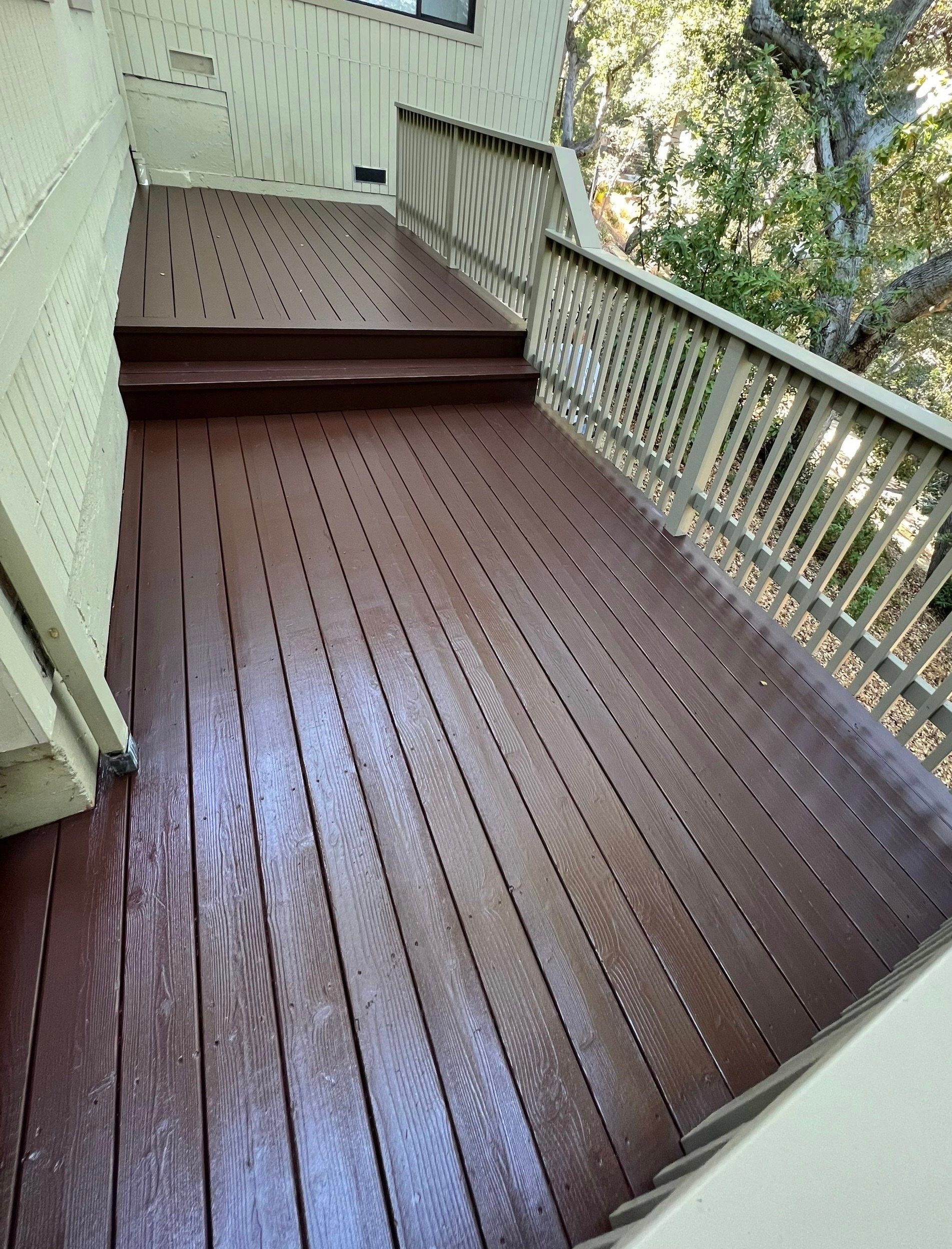 Brown deck repaint