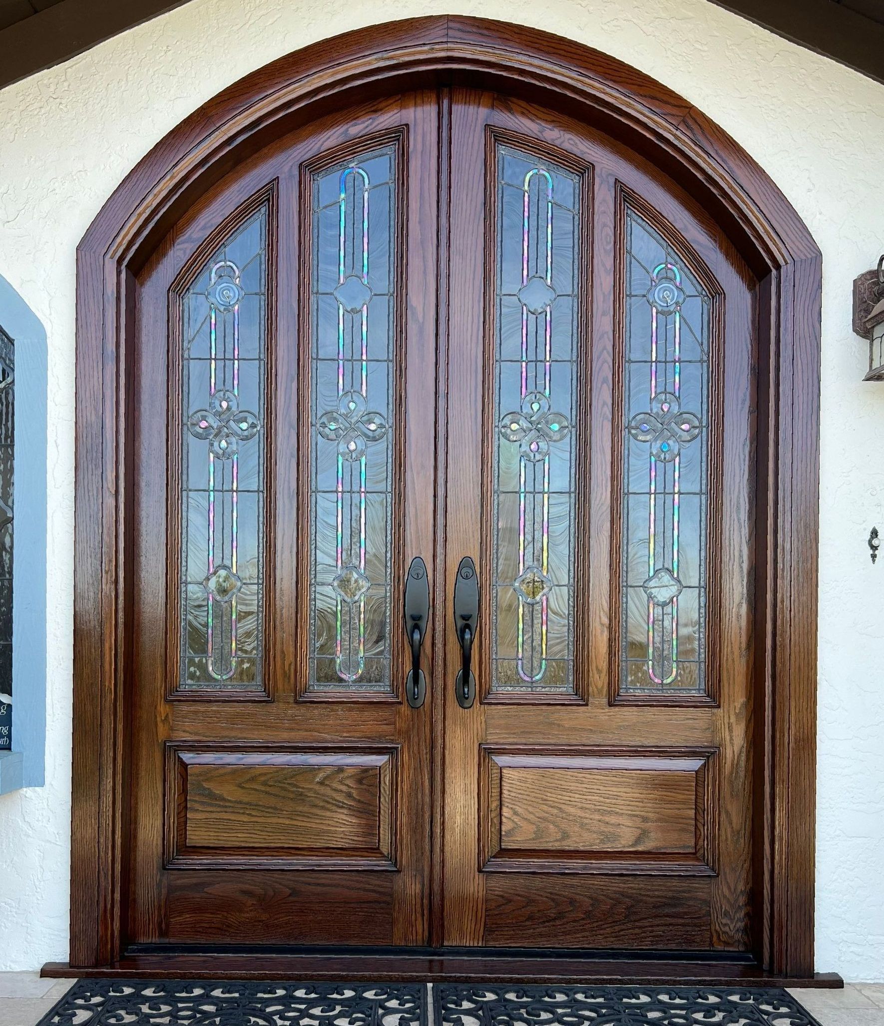 Double front door refinish