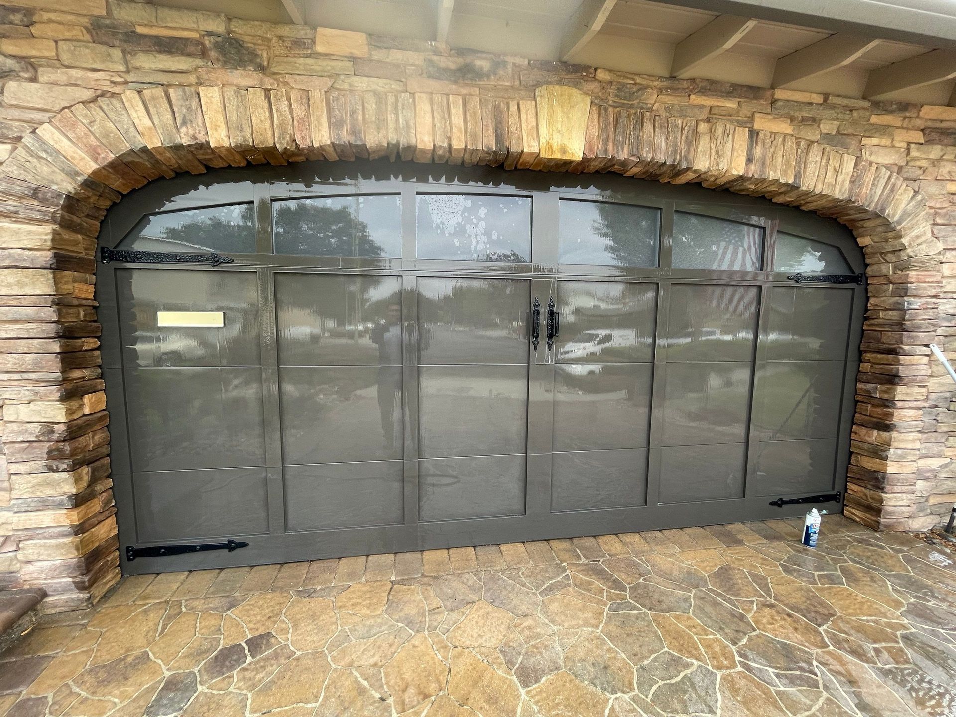 Metal garage door repaint