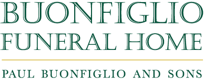 The logo for buonfiglio funeral home paul buonfiglio and sons