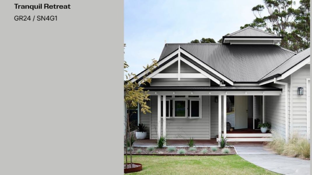 modern exterior colour scheme grey