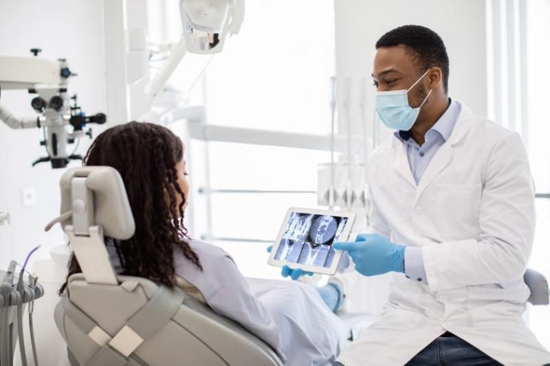 depicting the concept of implant dentures