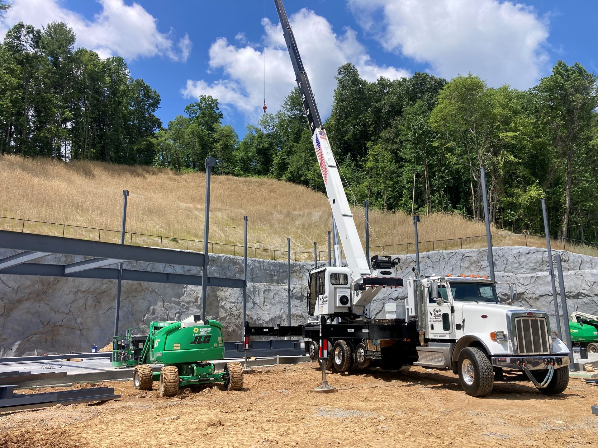 Certified Operator Performing Crane Service in Statesville, NC