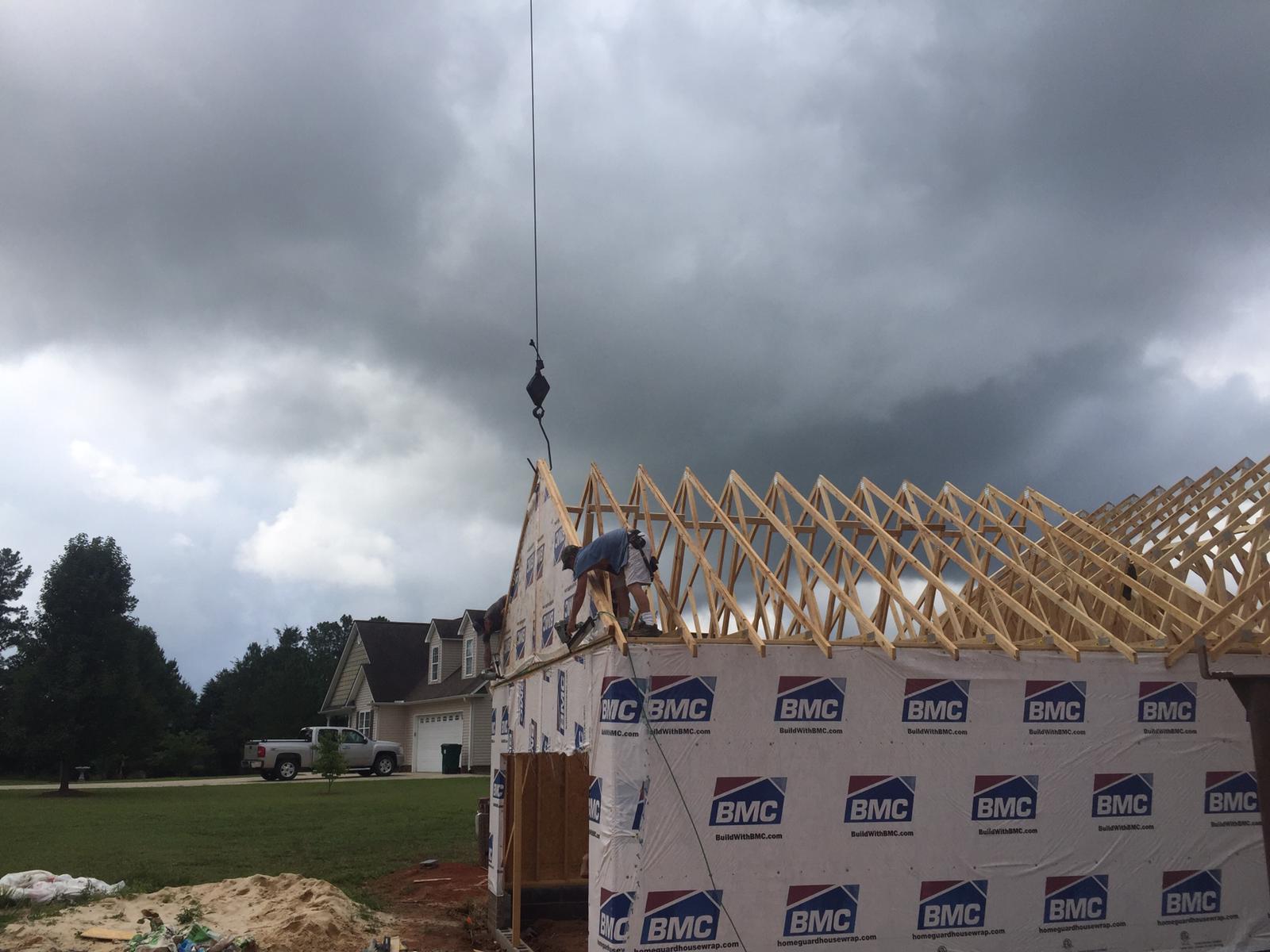 construction crane work