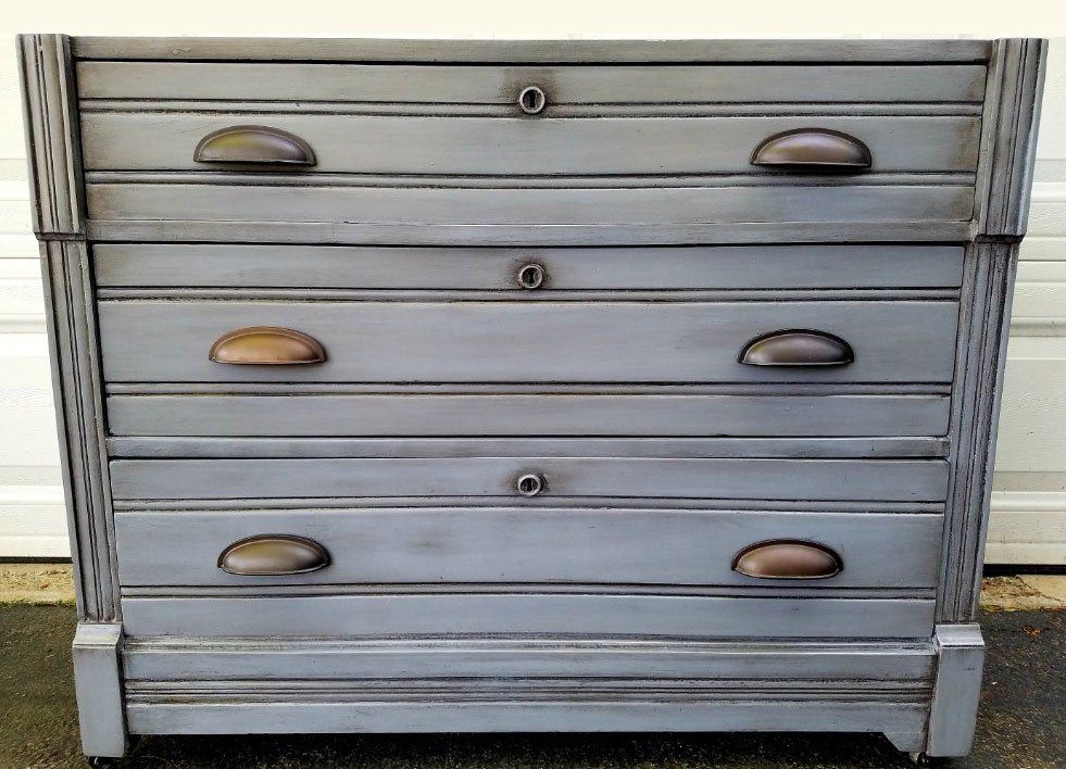 Rustic Gray Cabinet