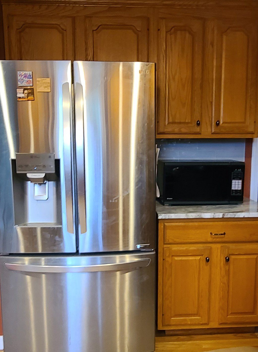 kitchen cabinets before repaint