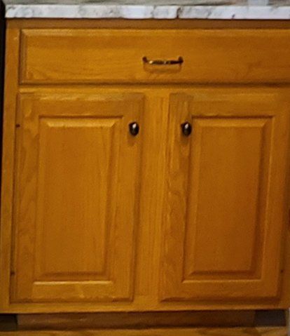 sink cabinet before repaint