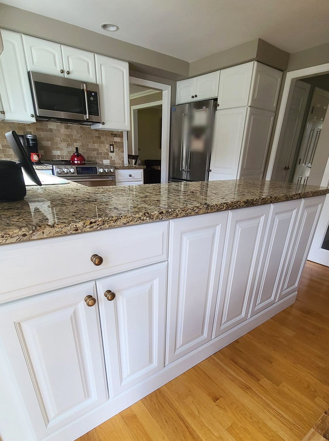 Refinished white kitchen