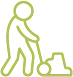 Vacuuming the Carpet — Darien, IL — Sterling Services