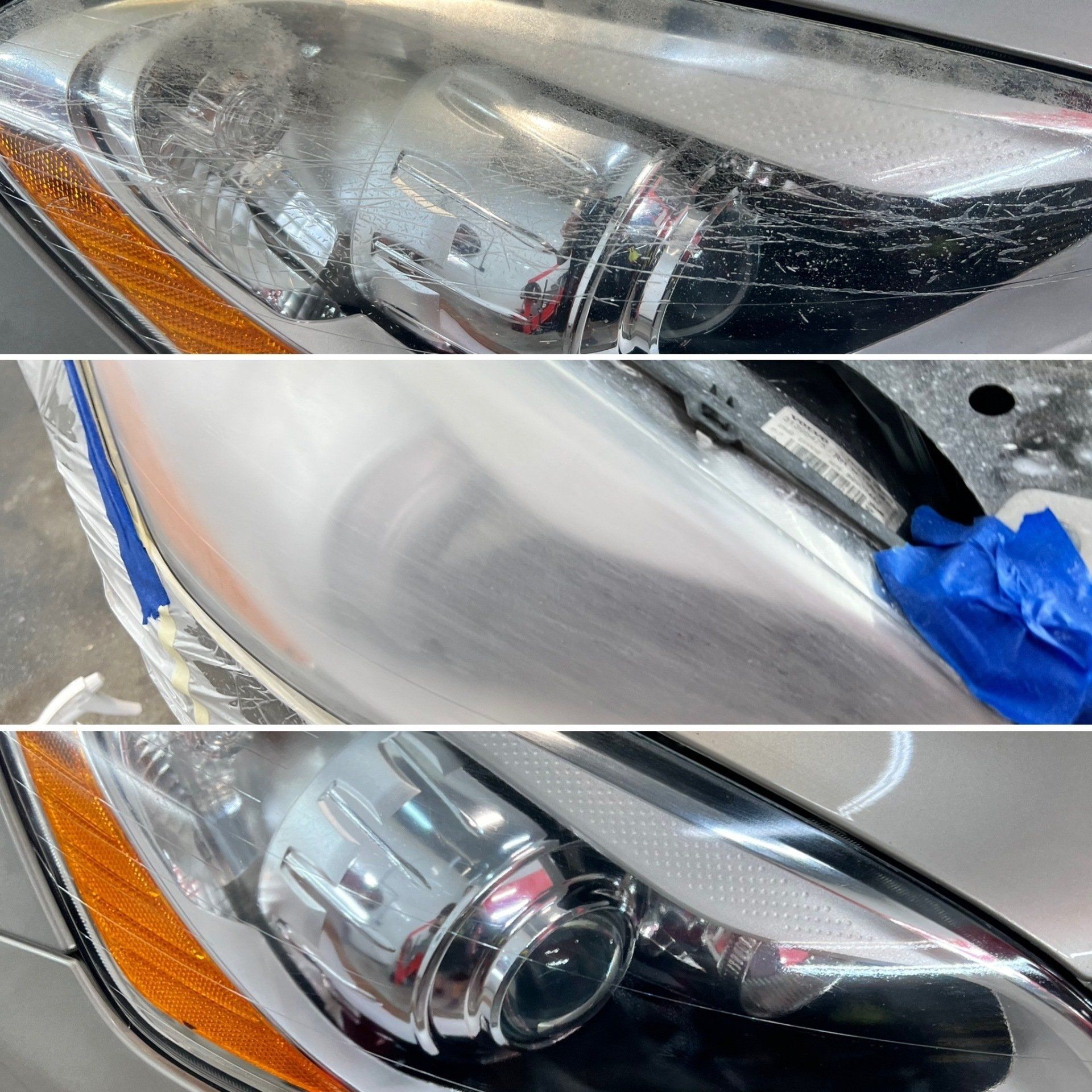 headlight restoration car detail nashua