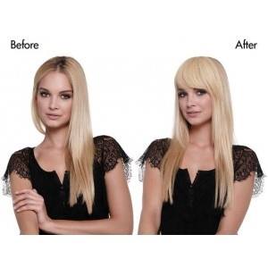 Before and After Wearing Blonde Wig — Strongsville, OH — Wig Studio LLC
