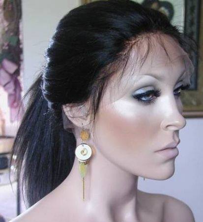 Side View of Head Mannequin with Earrings — Strongsville, OH — Wig Studio LLC