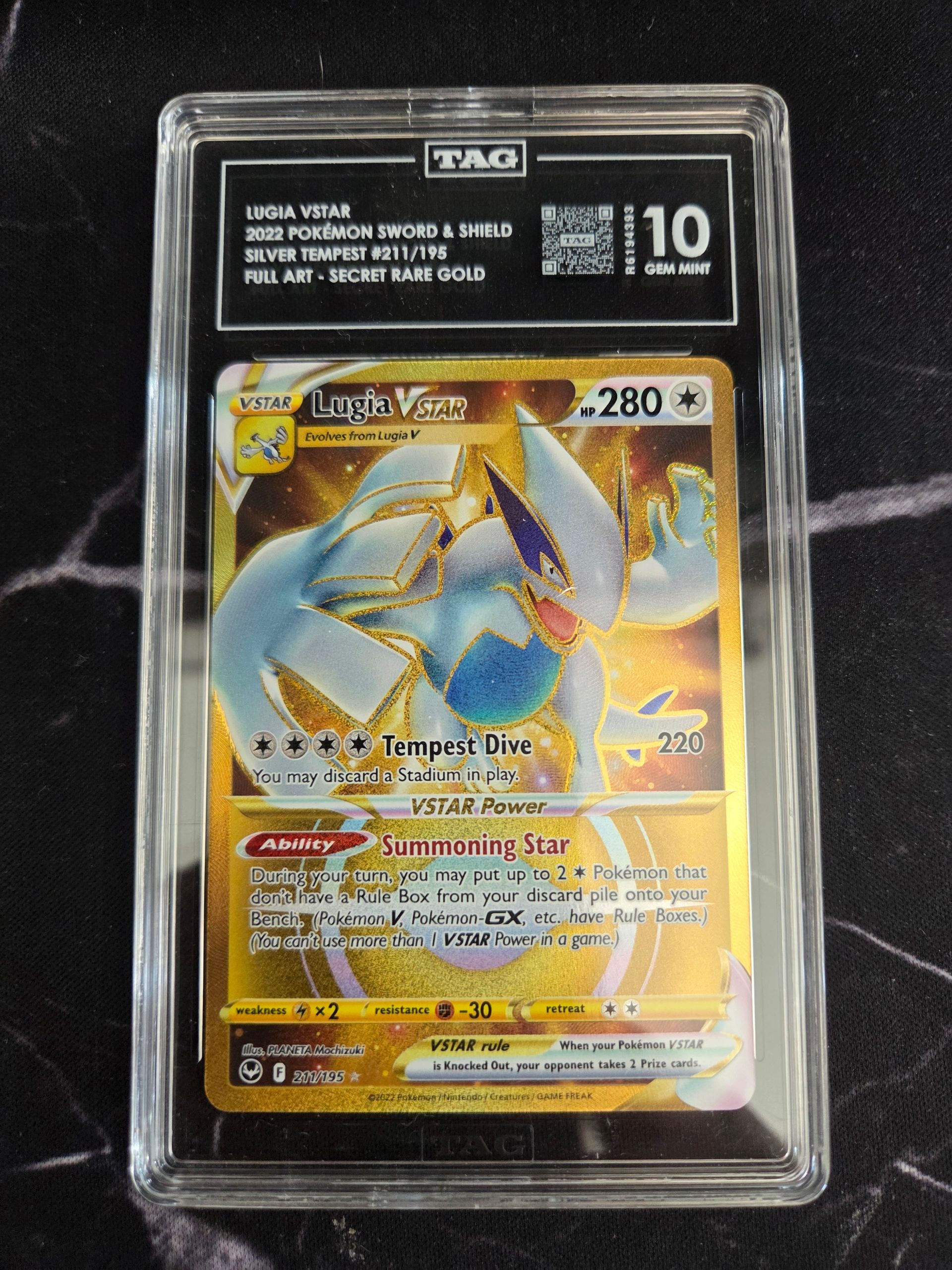 LugiaVSTAR Silver Tempest #211/195 TAG 10