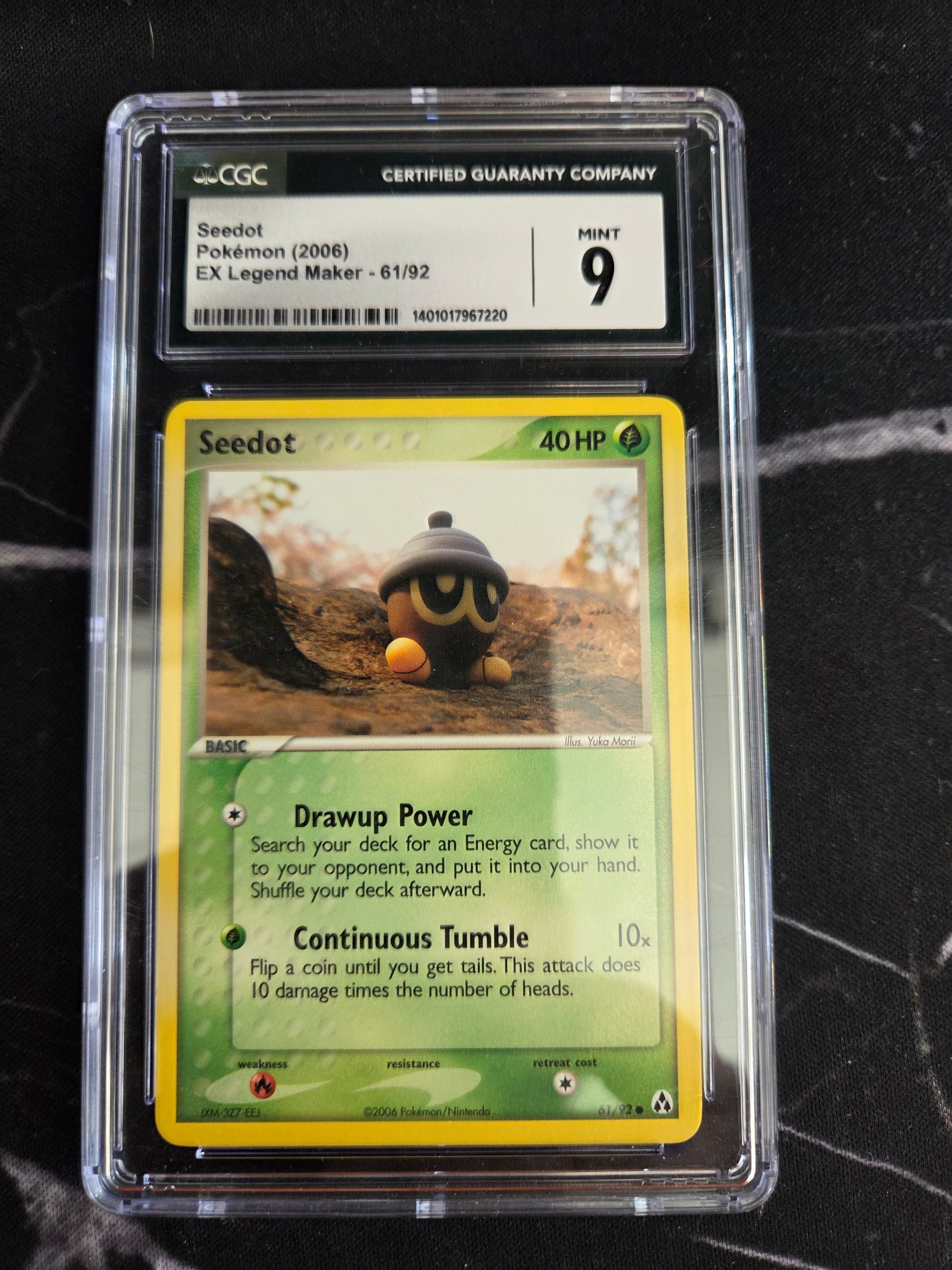Seedot EX Legend Maker #61/92 CGC MINT 9