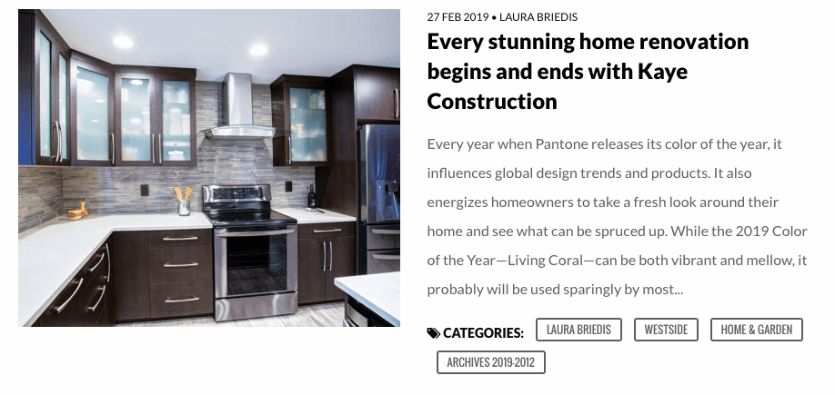 Kitchen with dark brown cabinets, stainless steel appliances, and white countertops.