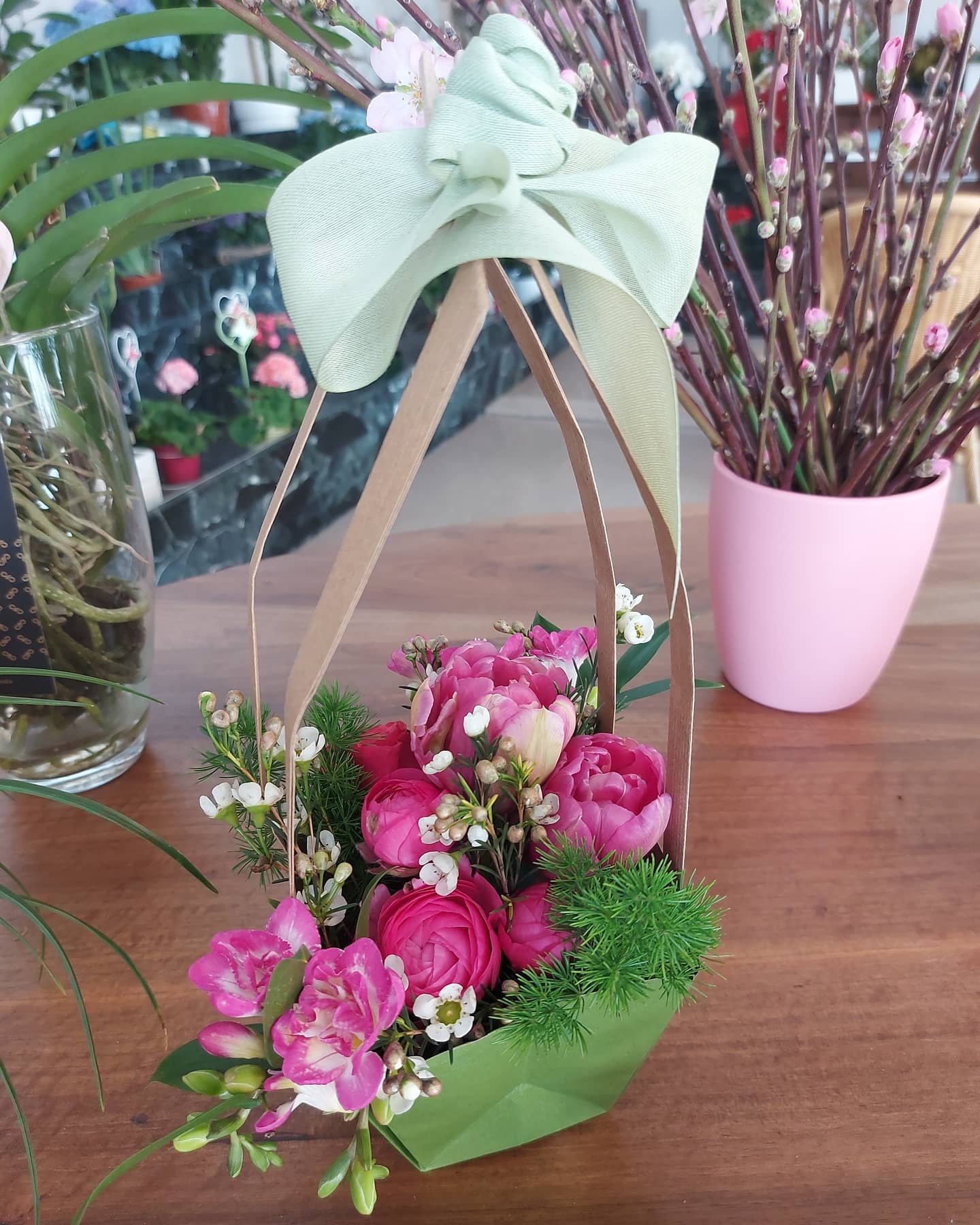 composizione di rose