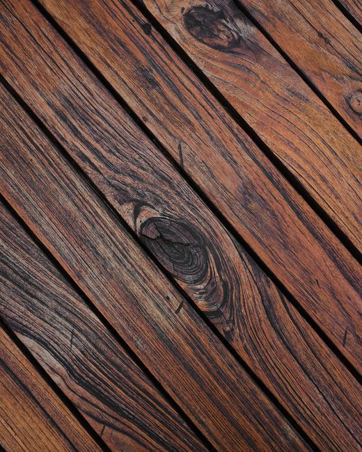 Freshly stained wooden deck on a New England home in Milford Massachusetts