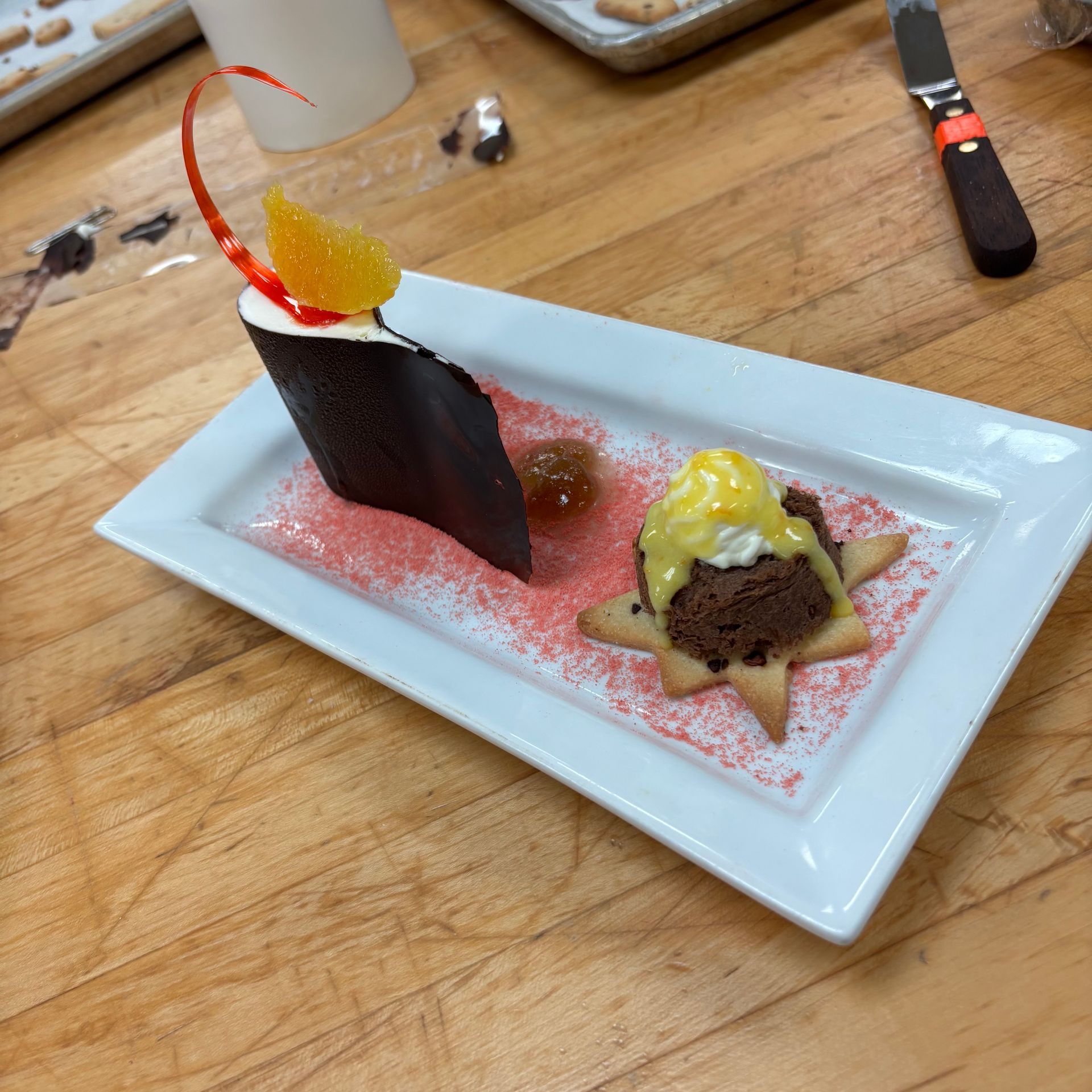 dessert project at the best culinary school
