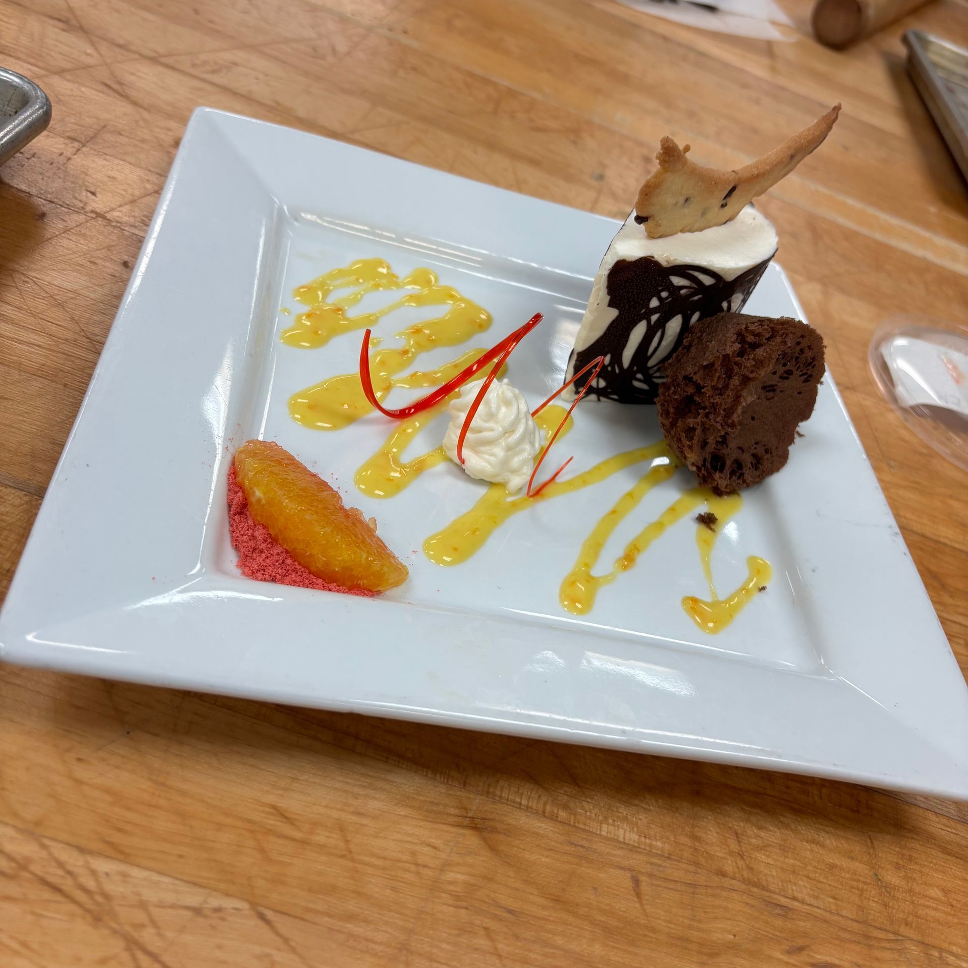 culinary school dessert project