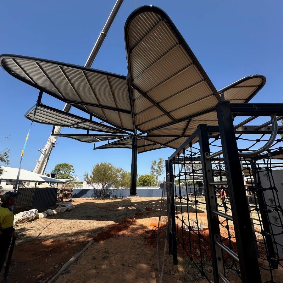A Playground With A Large Airplane Shaped Structure — SLS Builders Pty Ltd in Humpty Doo, NT
