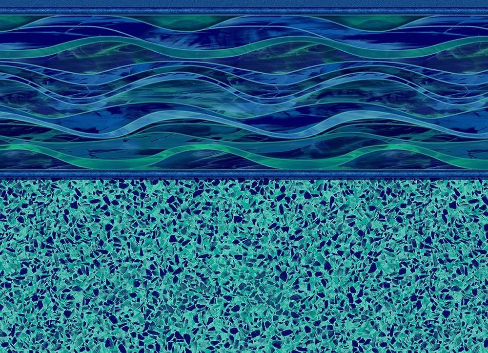 Island Wave / Terrazzo Caribbean Pool Liner