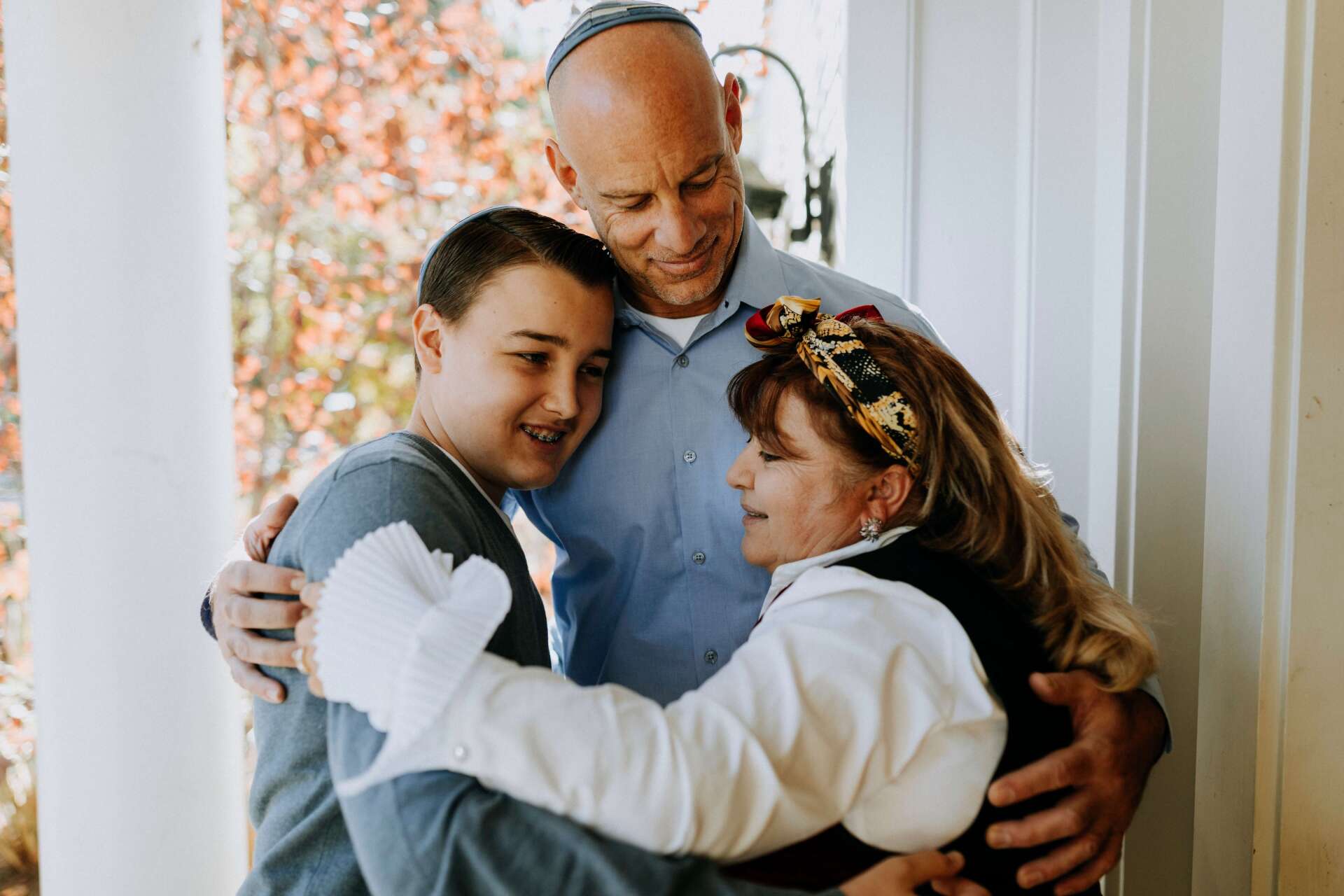 Jewish Family Hugging