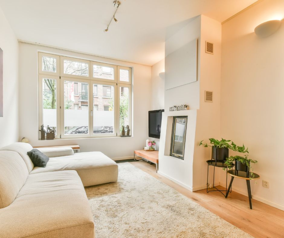 Expertly cleaned living room