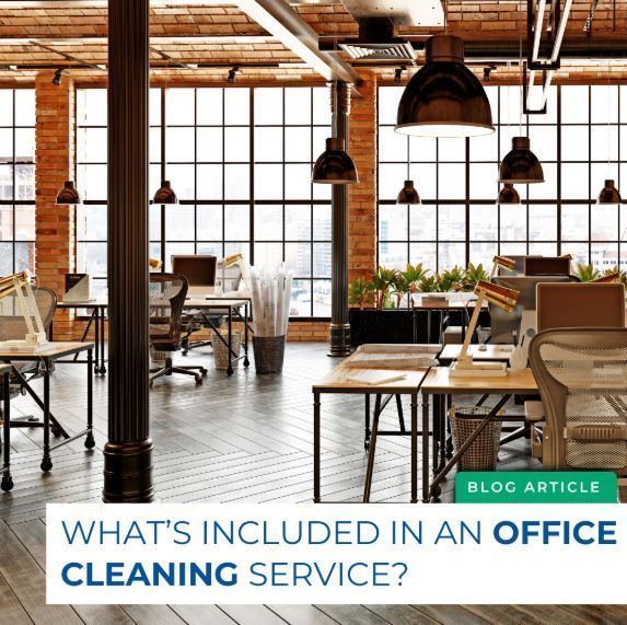 What's included in an office cleaning service?