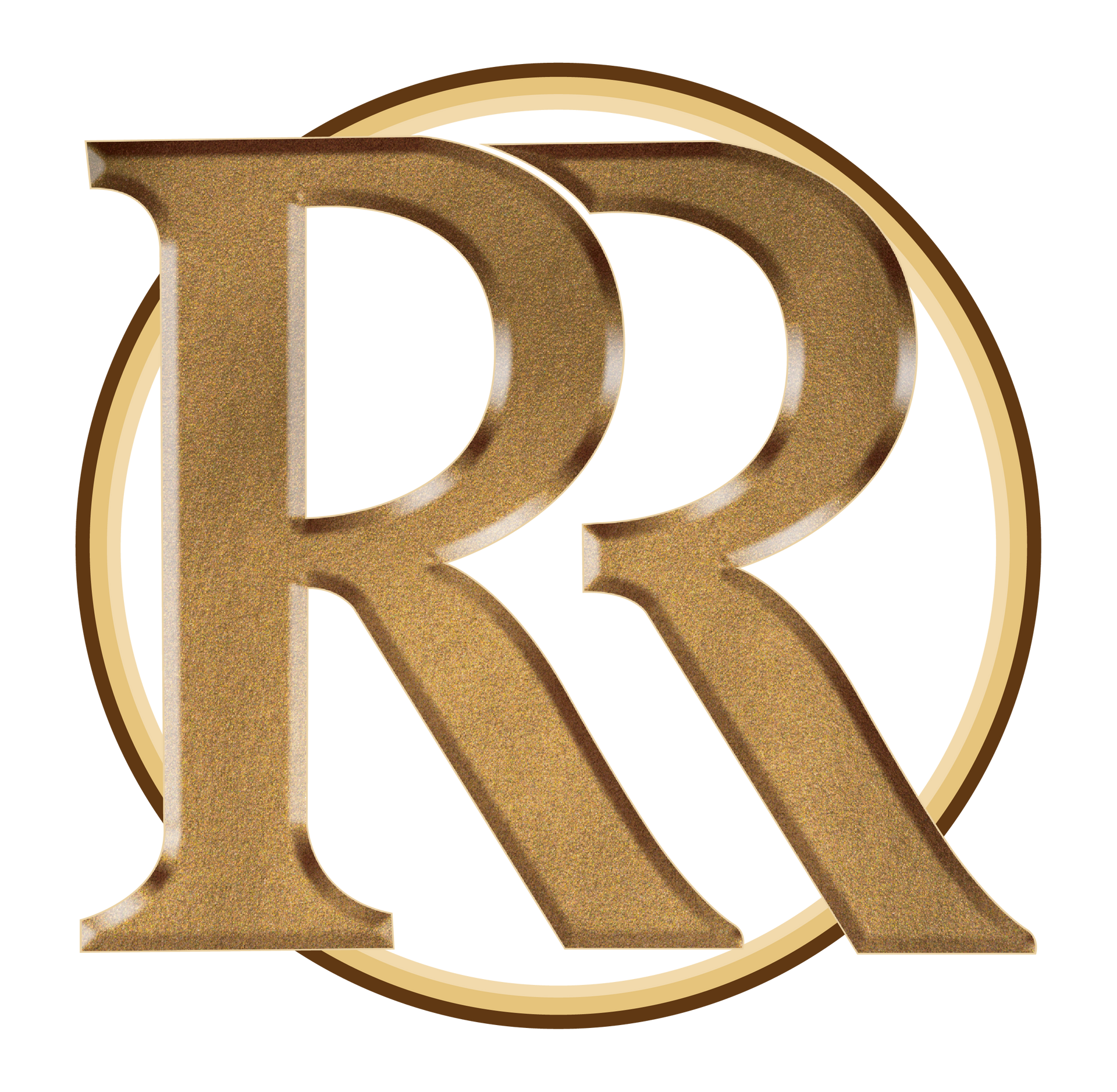 Rich Results Coaching Logo. Two gold 