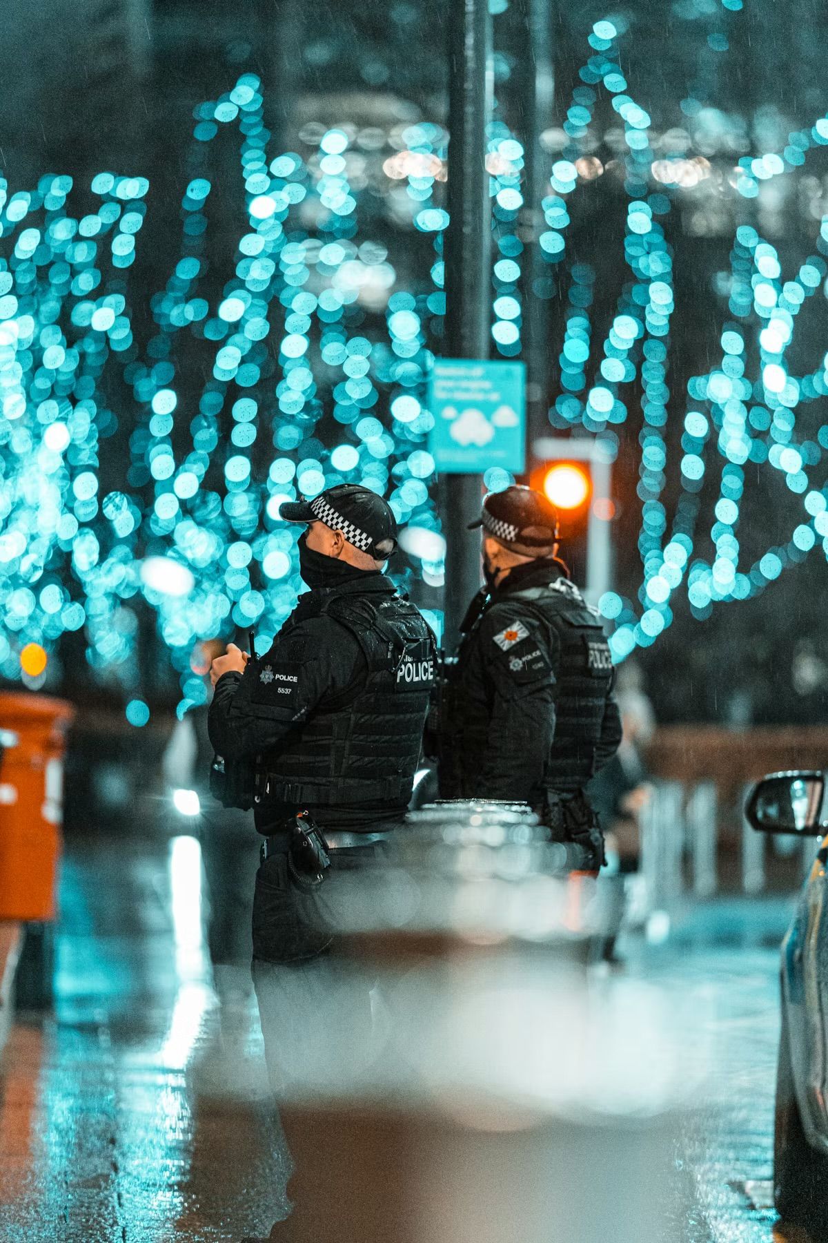 Officers at New Year