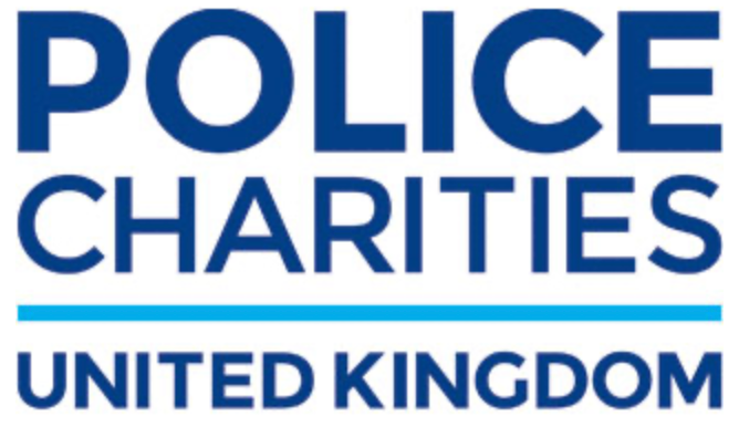 Police Charities United Kingdom logo in blue.